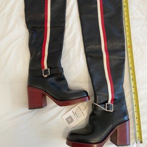 Dior thigh-high platform boots